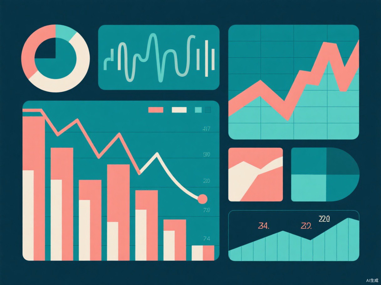 Illustration of advertising statistics, trends and signal comparisons